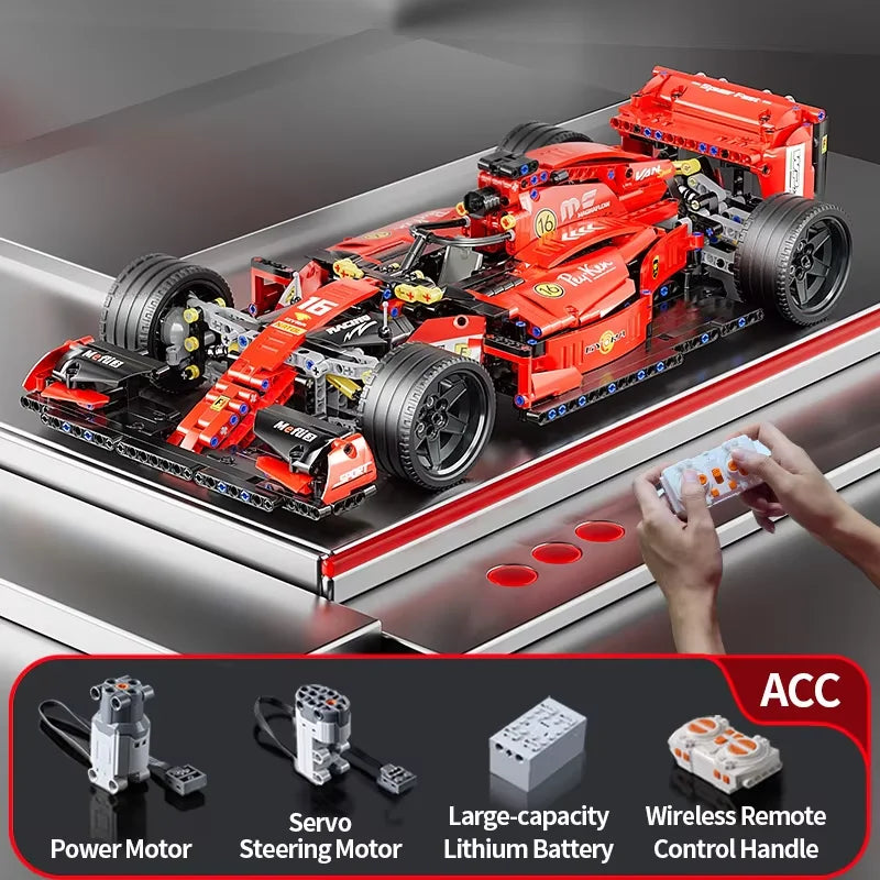 F1 RC Race Car Building Set MOC 1to10 Blocks For Kids