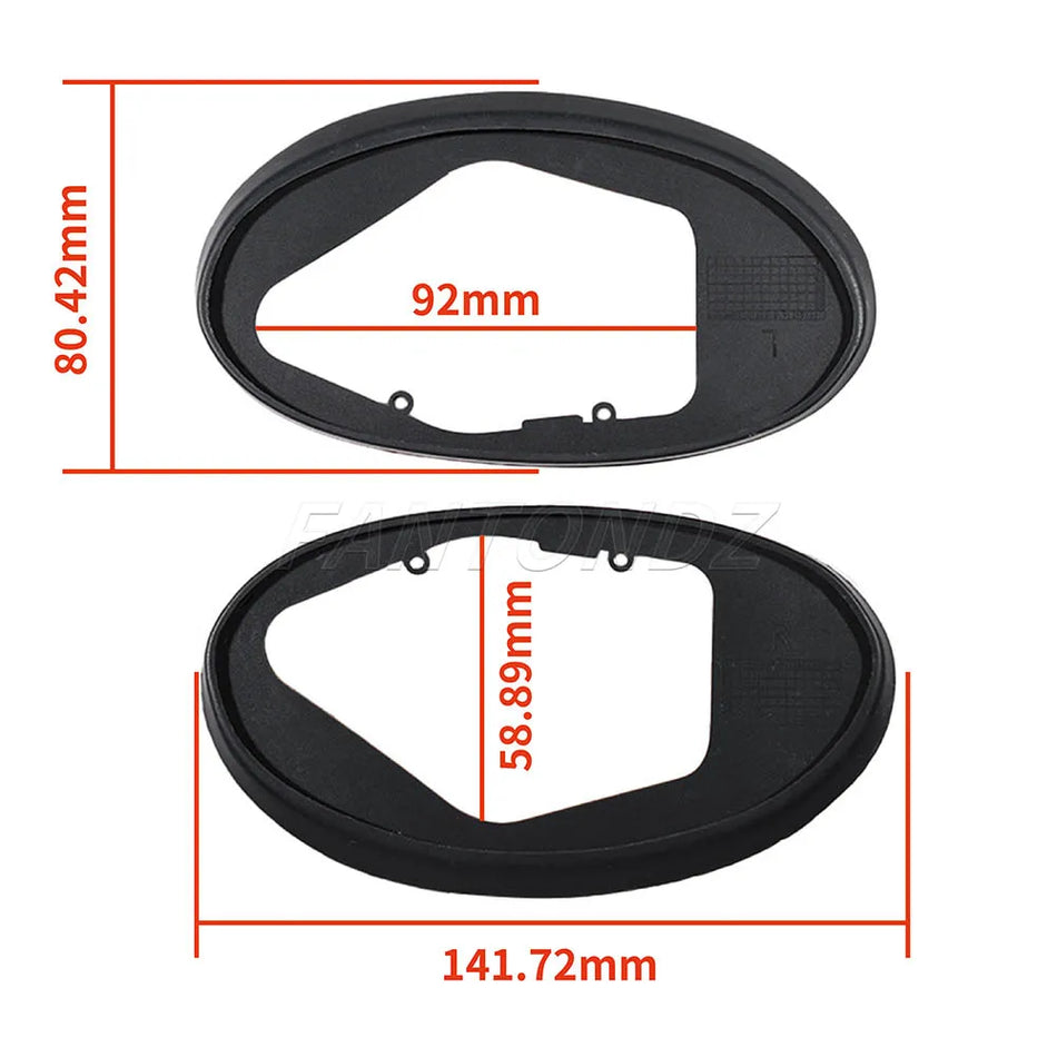 Par de juntas de goma para espejo lateral para MINI Cooper R50 R52 R53