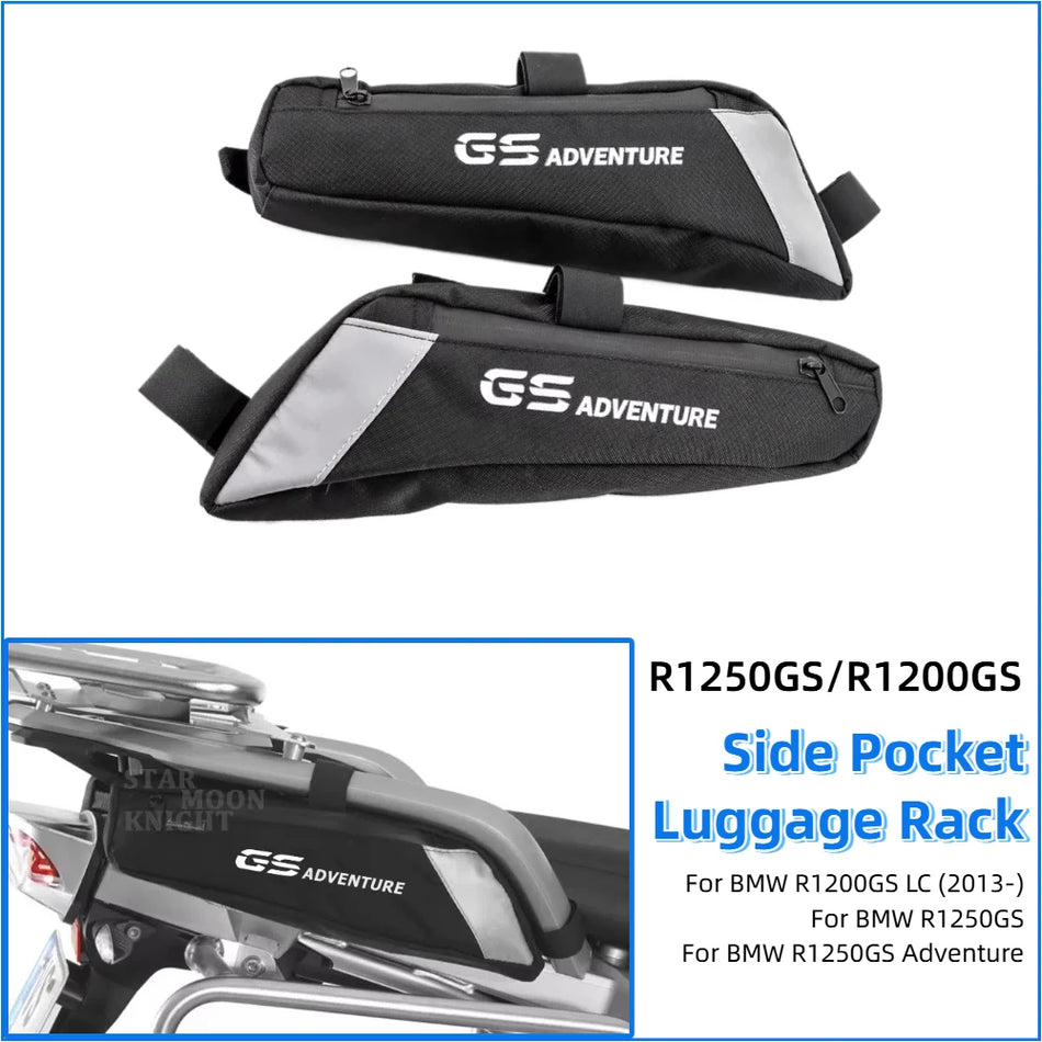 Bolsas Laterais de Quadro Impermeáveis para Bagagem BMW R1200GS LC 2013 a 2020 e R1250GS Adventure