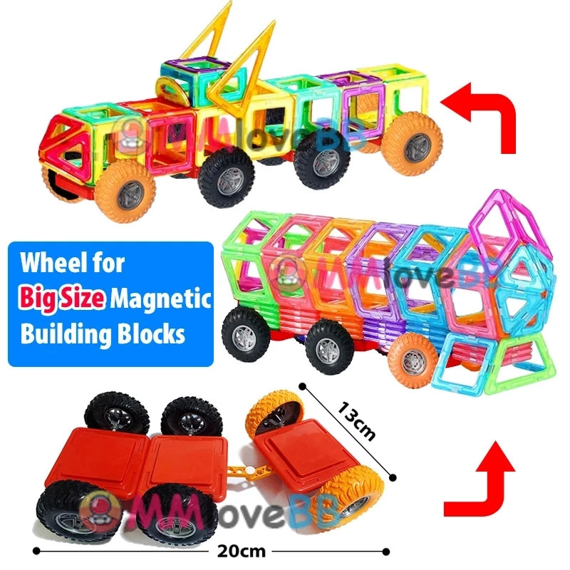 Large Magnetic Building Blocks Set for Kids - Educational STEM Toys for Boys and Girls Aged 4-12