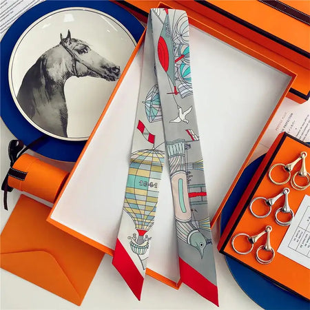 JTVOVOC Silk Scarf &ndash; Elegant Versatility for Any Outfit JZP024-02 / 5x85cm