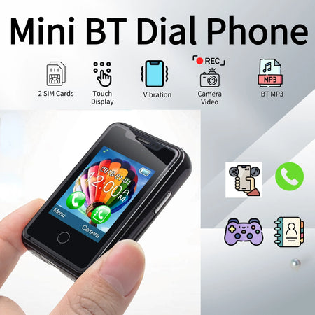Mini Smart Wearable Mobile Phone 1.77 Inch Touch &ndash; Dual SIM