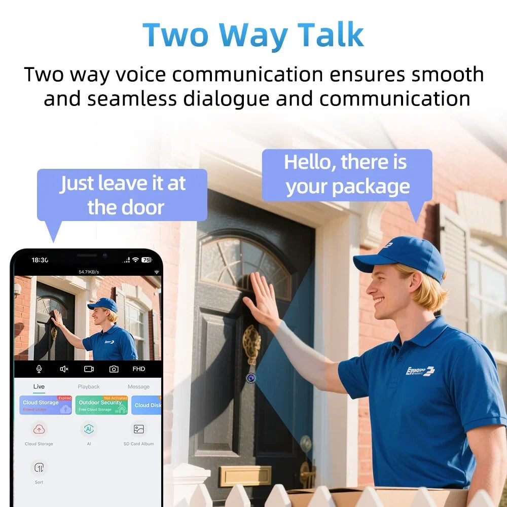 PEGATAH 3MP WiFi Peephole Camera &ndash; 170 Degree Wide Angle