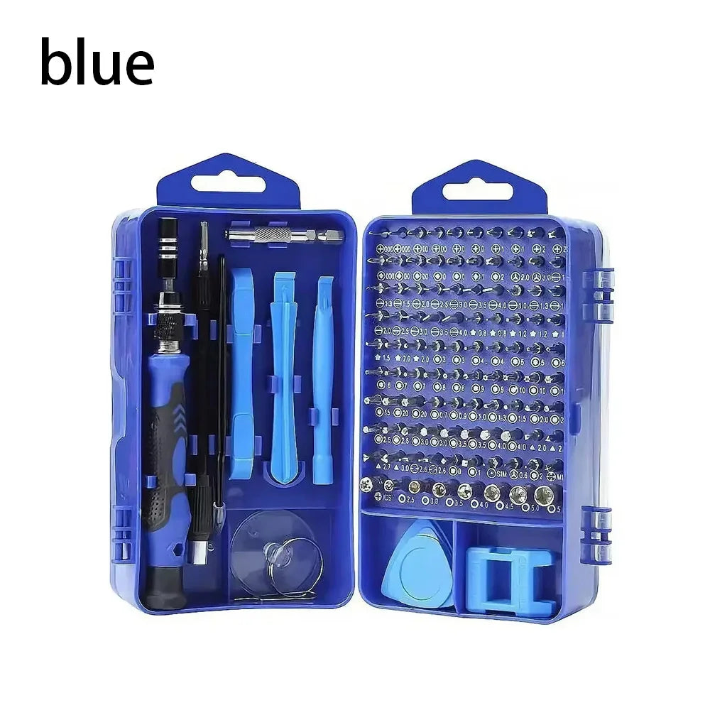Computer Repair Kit 115 In 1 Magnetic Laptop &ndash; S2 Precision Blue