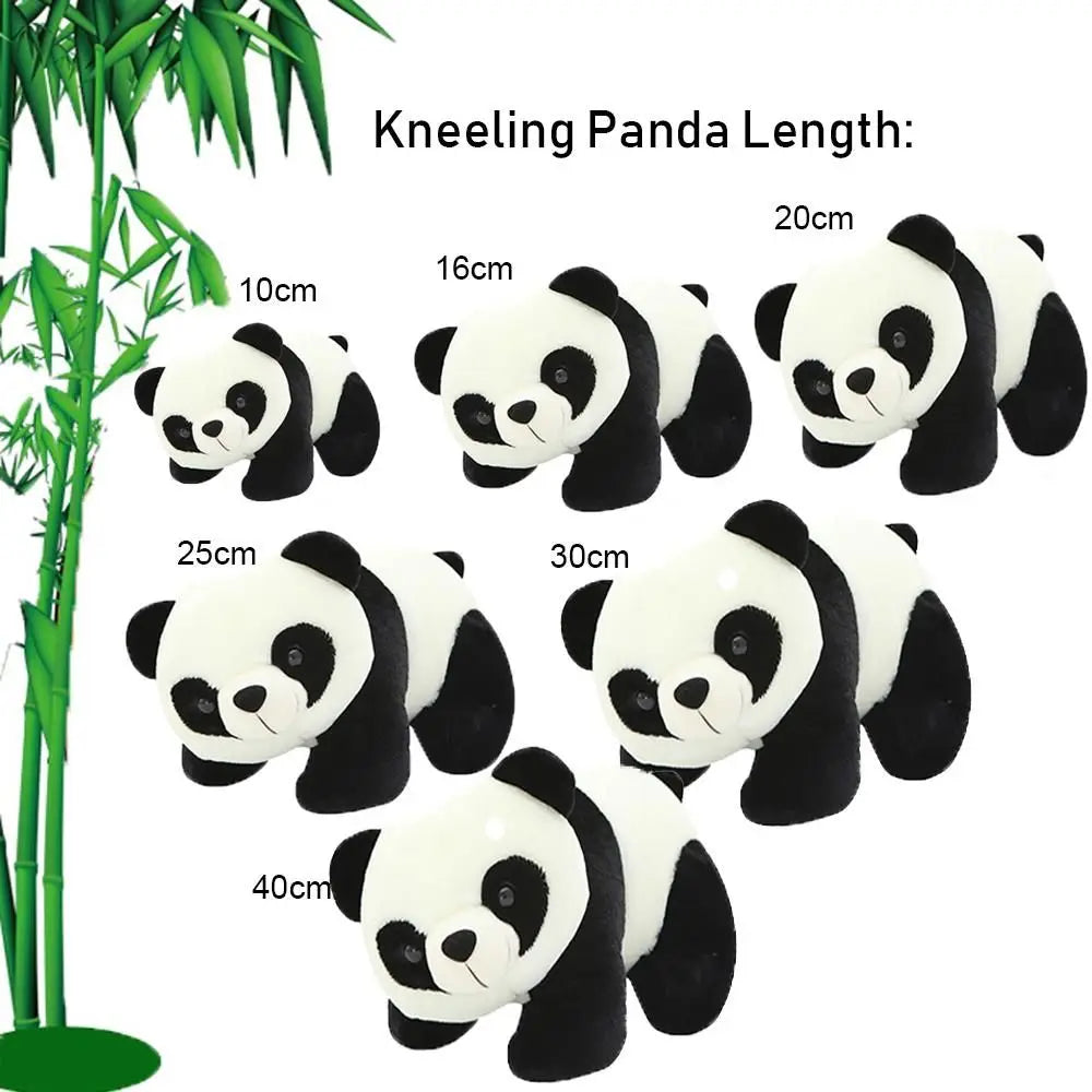Super Cute Kneeling and Sitting Plush Panda Toy