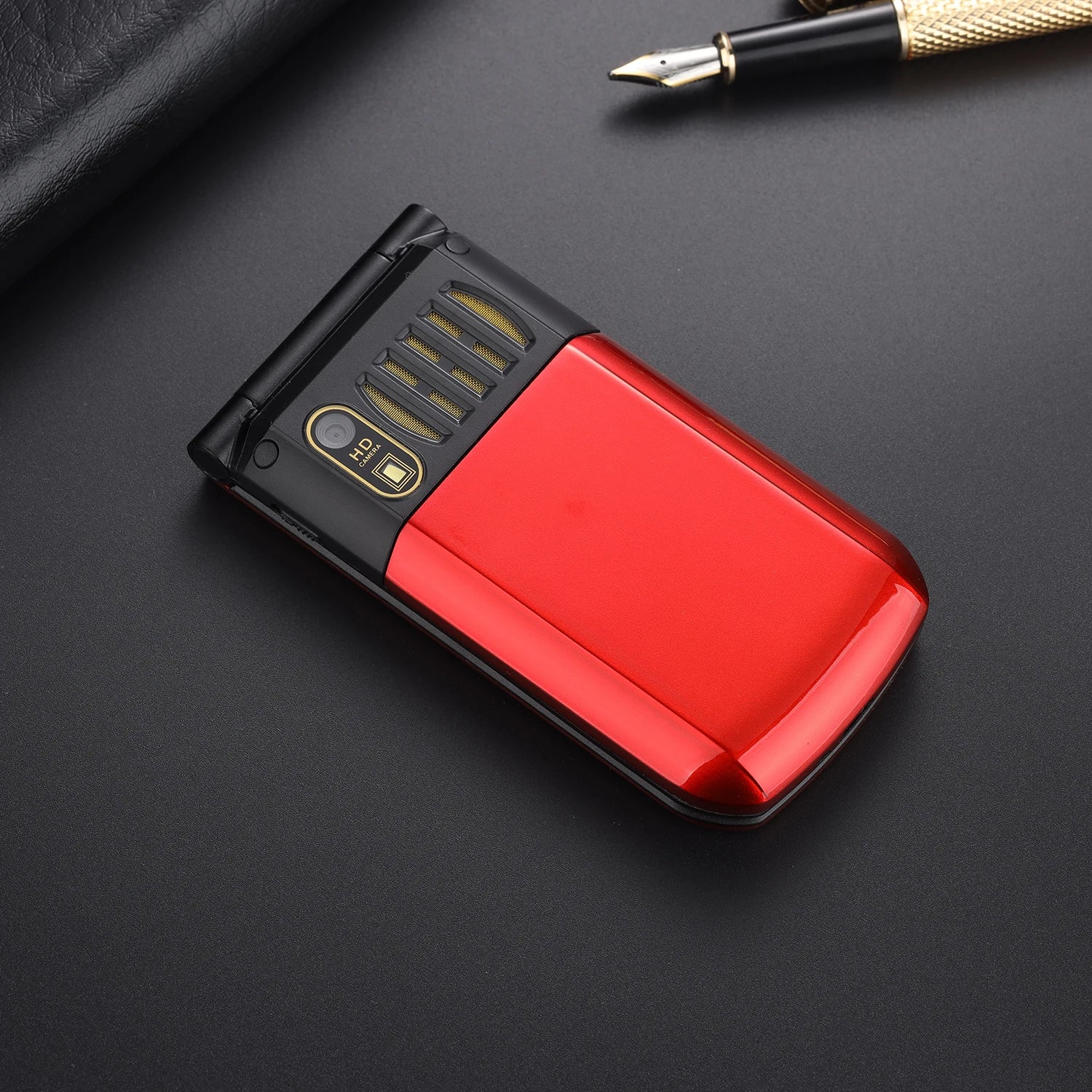 Metal Body Large Screen Flip Senior Phone &ndash; SOS Dial