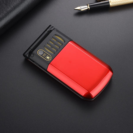 Metal Body Large Screen Flip Senior Phone &ndash; SOS Dial