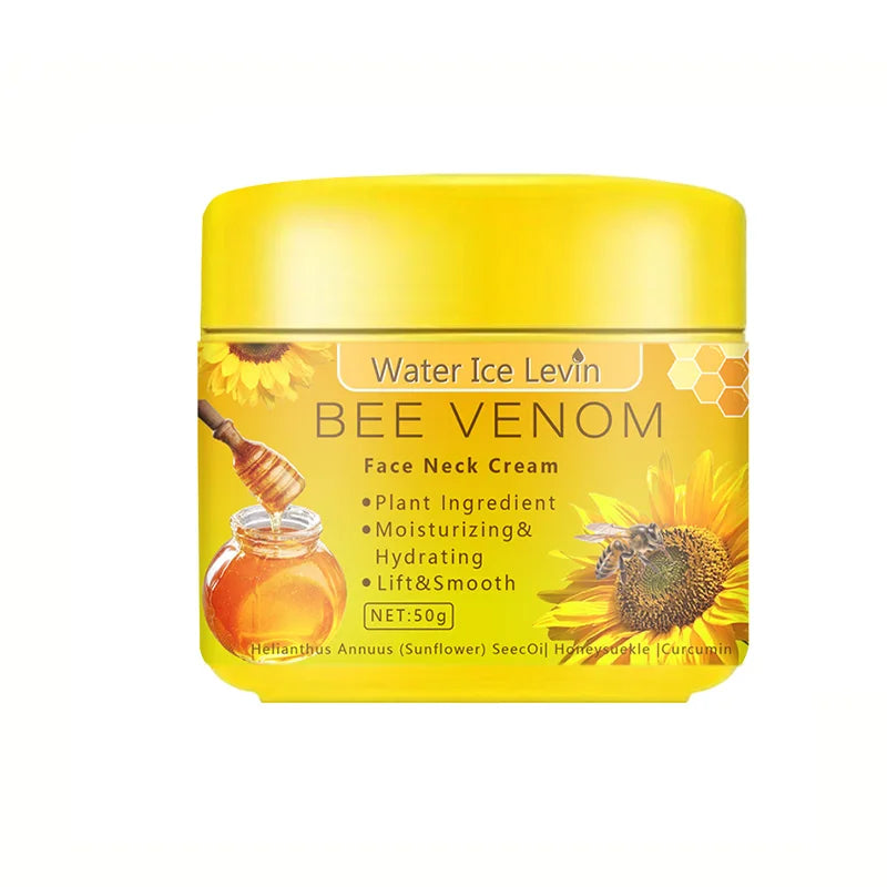 Bee Venom Neck Cream &ndash; Intensive Hydration and Skin Rejuvenation A bottle