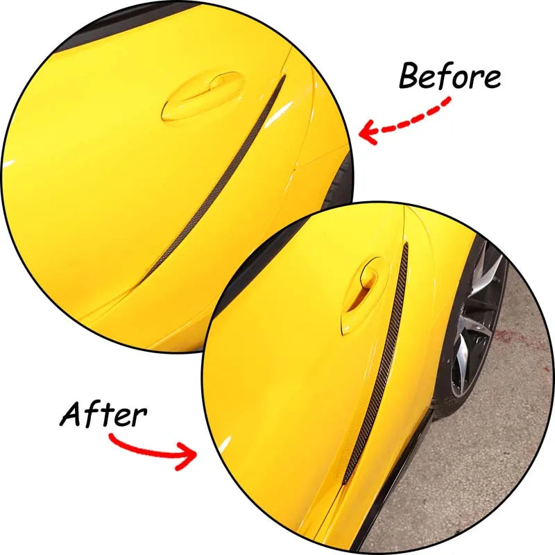 Наклейка на дверной паз из углеродного волокна для Toyota GR Supra A90