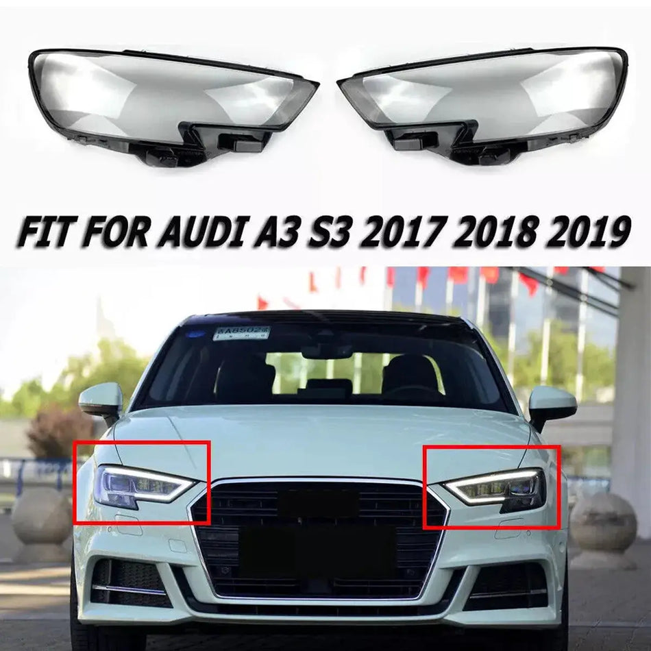 Headlight Lens Cover Clear for Audi A3 S3 Front Lamp Housing by InterCyprus Trading Ltd