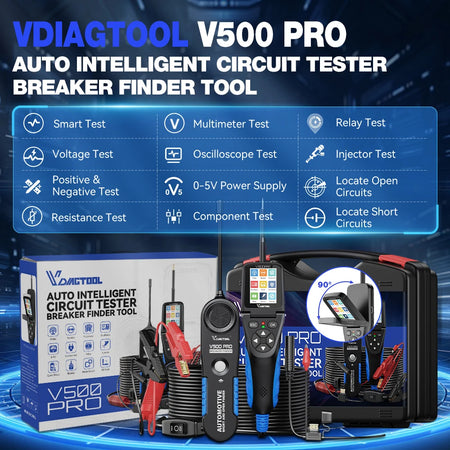 VDIAGTOOL V500PRO &ndash; 2In1 Automotive Power Probe Multimeter