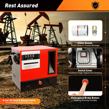 550W Fuel Dispenser Fuel Pump &ndash; Wall Mount Electric Pump