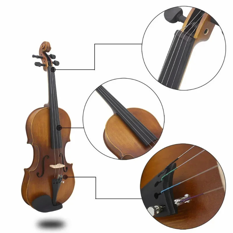 Violin Strings EADG Nickel Silver Wound &ndash; Smooth Tone