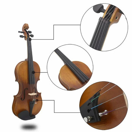 Violin Strings EADG Nickel Silver Wound &ndash; Smooth Tone