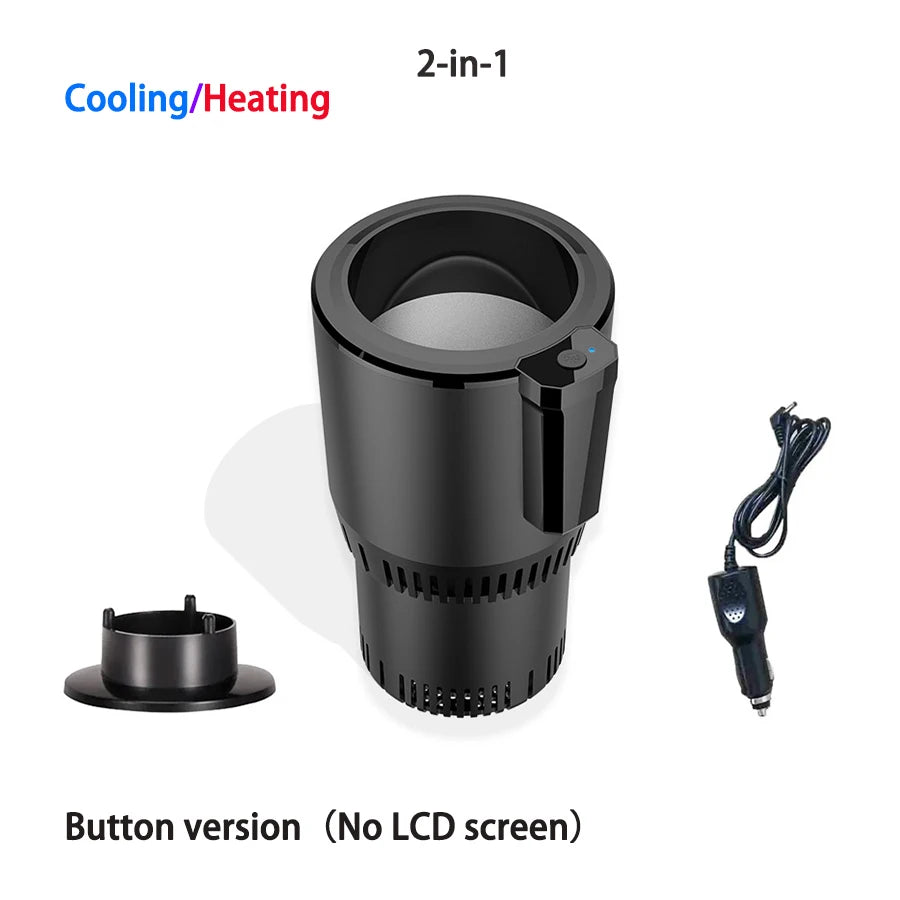 2 In 1 Car Cup Mug Holder &ndash; Smart 12V Heating Cooling Button version
