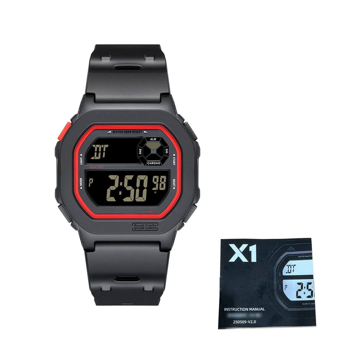 Digital Sports Watch &ndash; 50m Rainproof Stopwatch And Alarm