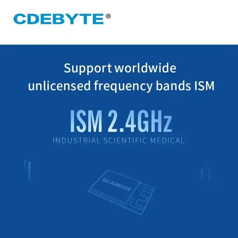 CDEBYTE E01 2G4M01S1B 2G4GHz SMD Wireless Transceiver SPI