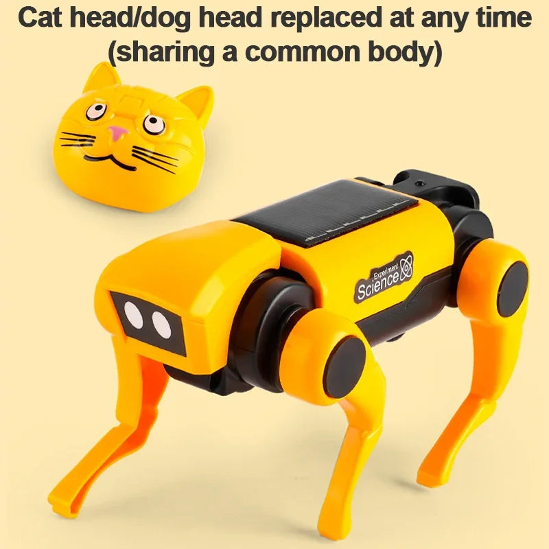 Solar Robot Dog Cat Science Experiment Kit &ndash; Solar Powered