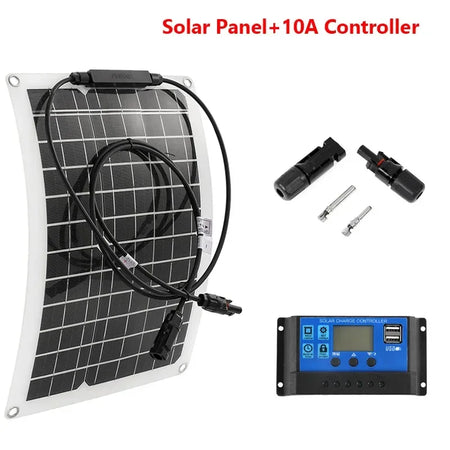 Luxuglow 300W Solar Panel 18V &ndash; Monocrystalline Cells With 10A Controller