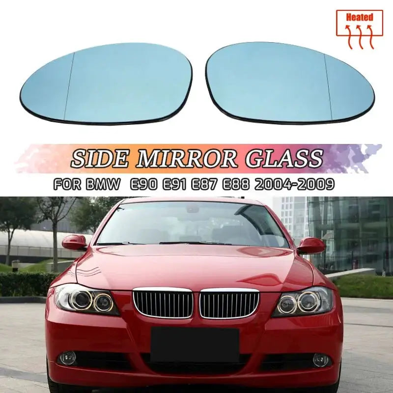 For BMW E90 E91 E92 E93 M3 style E80 E81 E87 2004-2009 heated side mirror glass rearview mirror anti-glare by InterCyprus Trading Ltd