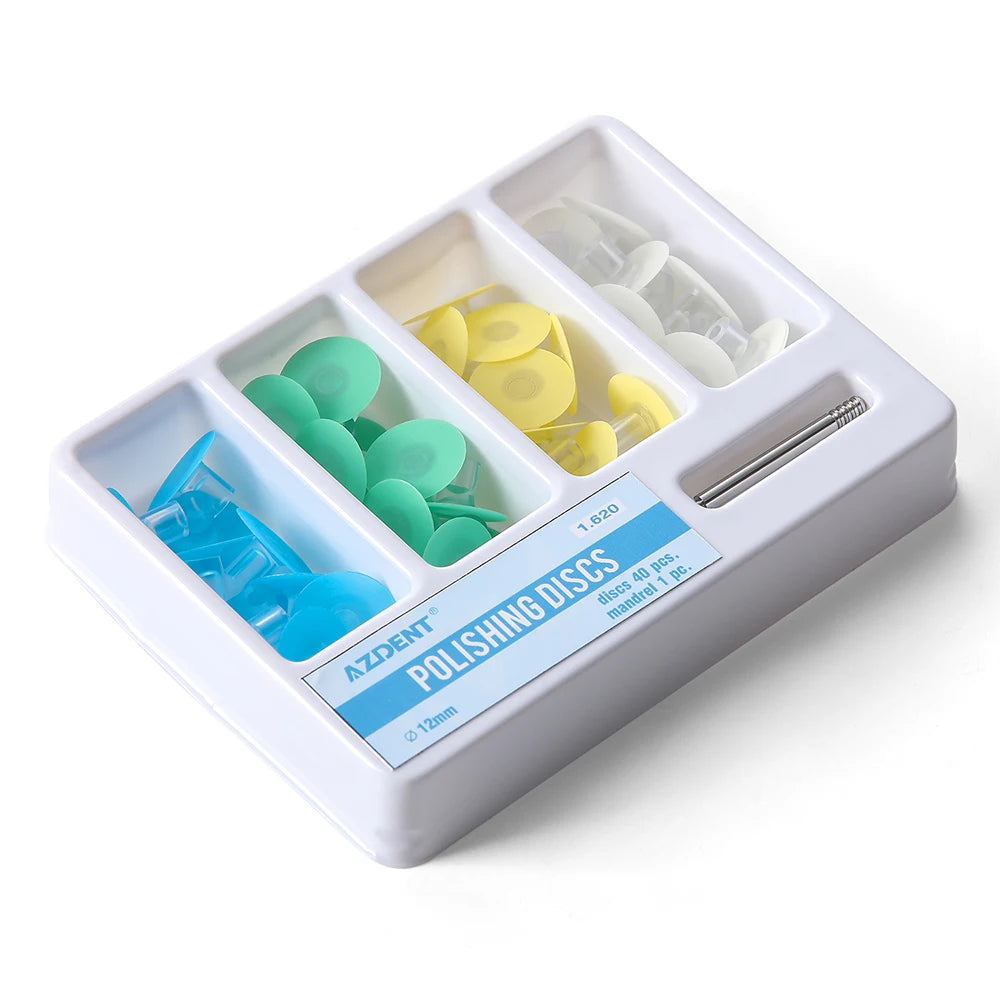 40Pcs Azdent Dental Polishing Discs CA2.35mm - High Luster