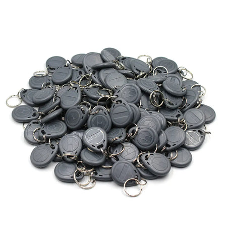 LUCKING DOOR EM4100 TK4100 RFID Keychain Tokens &ndash; Read-Only gray 100pcs
