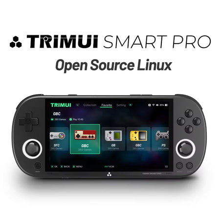 Trimui Smart Pro Retro Game Console - 4.96'' IPS Screen, Linux OS, 13,000+ Games