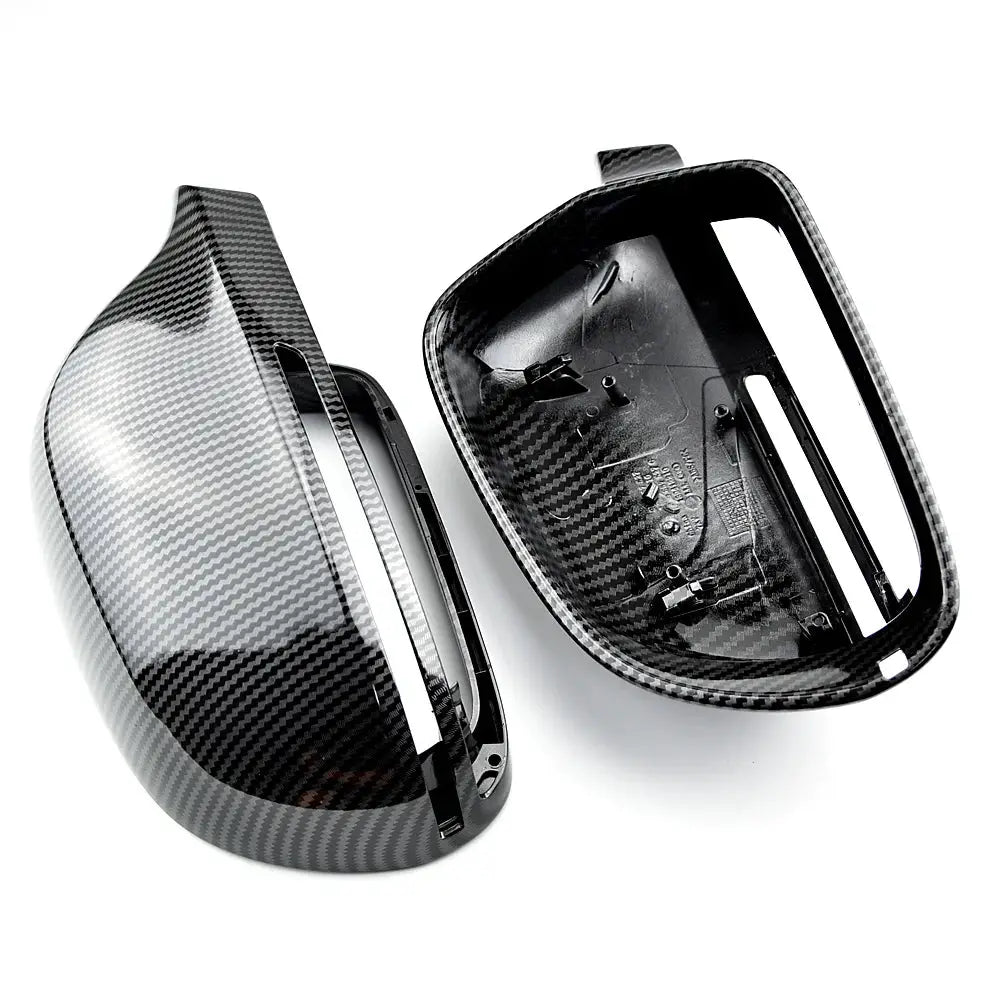Pair Side Mirror Covers for Audi A4 B8 A6 C6 A5 Q3 S-Line by InterCyprus Trading Ltd