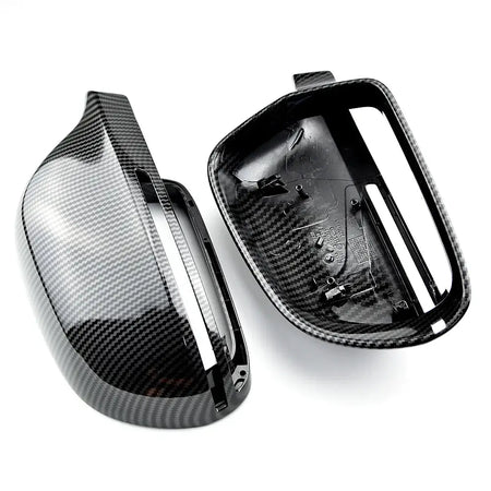 Pair Side Mirror Covers for Audi A4 B8 A6 C6 A5 Q3 S-Line by InterCyprus Trading Ltd