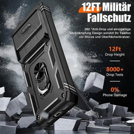 Heavy Duty Armor Case with 360 Degree Rotating Kickstand for Google Pixel 9A, 9, 8, 7 Pro, 8A, 7A, 6A - Shockproof Protective Cover