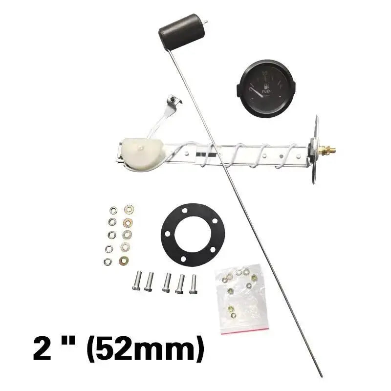 2 Inch Automotive Fuel Level Gauge With White Face And Float Sensor by InterCyprus Trading Ltd