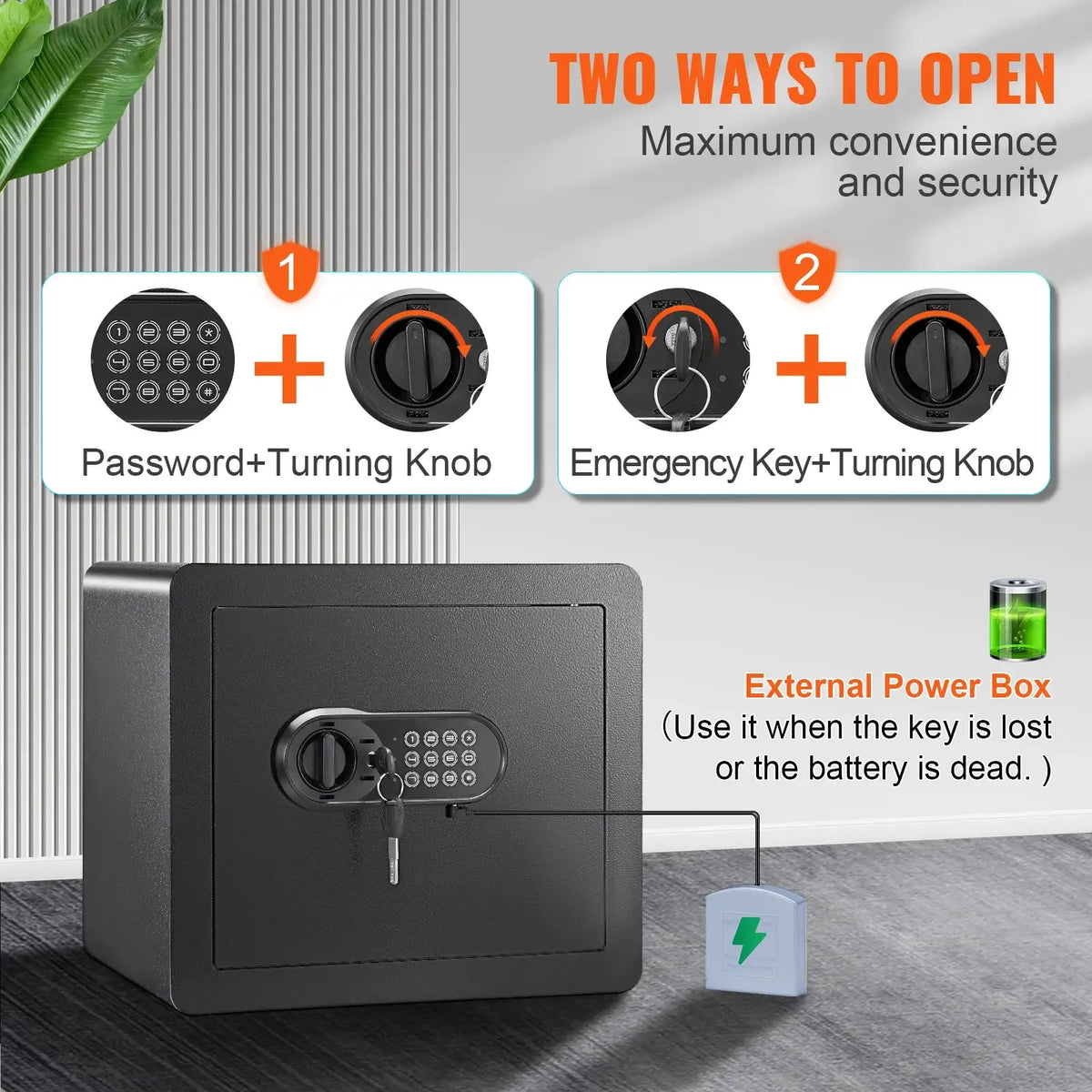 1.2 Cu Ft Safe Deposit Box Digital Access Home