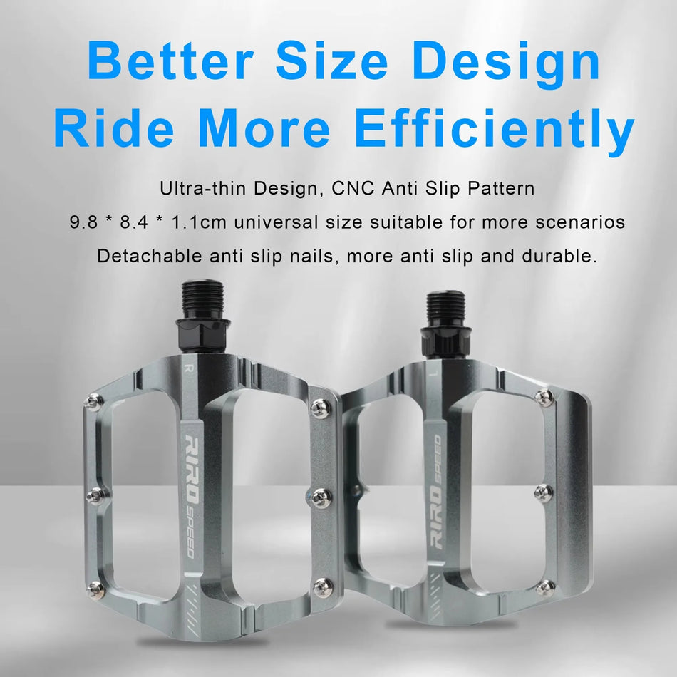 Ультралегкий велосипедный педаль из нейлона с CNC алюминием, 3 подшипниками, складной