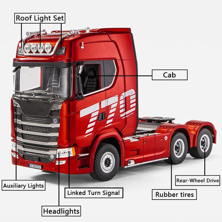 Huina 1To18 RC Truck 770S Scania Alloy &ndash; Light And Sound