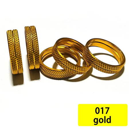TN81 Reel Seat Ring DIY Repair Aluminum trim ring 5pcs Nut Trim Ring Fishing Rod Winding Check Component Rod Building Accessory 017 gold