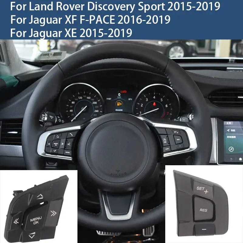 Steering Wheel Switch Button Cover for Land Rover Jaguar Discovery Sport XE XF F-PACE C-PACE by InterCyprus Trading Ltd