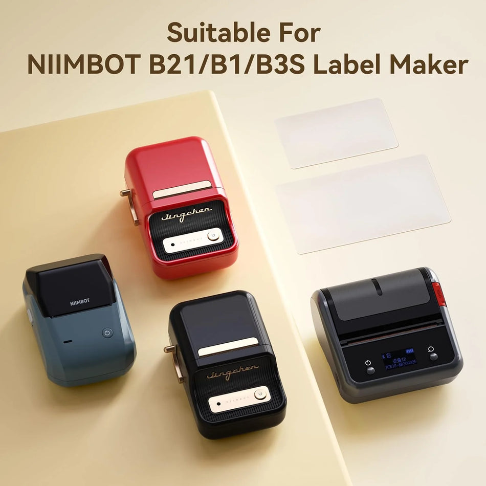 Prozoren nalepni papir v roli za termalne nalepke Niimbot Mini Printer