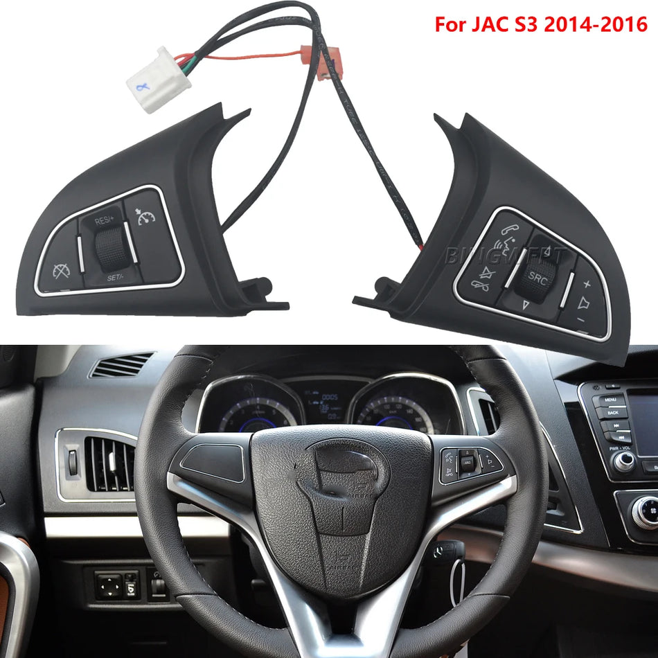 Butonul volanului ABS cu Bluetooth, controlul vitezei de croazieră pentru JAC Refine S3 2014