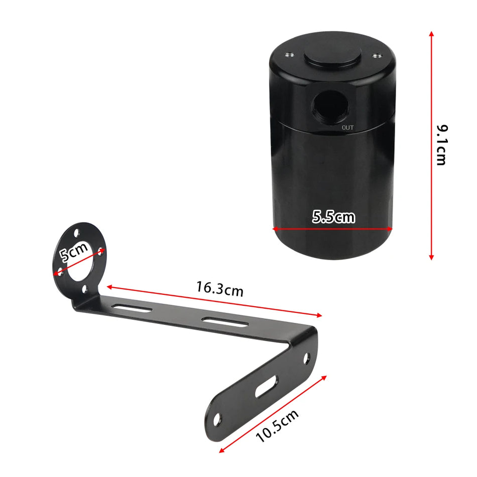 Kit separatore d'aria per contenitore olio per Ford F-150 Raptor Expedition, costruzione in alluminio nera