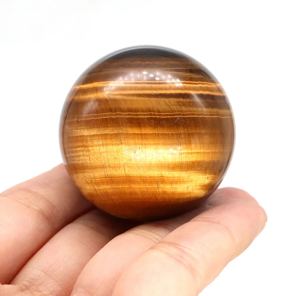 40mm Natural Stones Ball Reiki Crystal Sphere &ndash; Chakra Gems