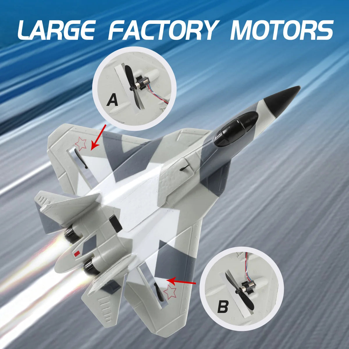 SU 57 RC Airplane FX657 &ndash; Lightweight Hand Throw Glider