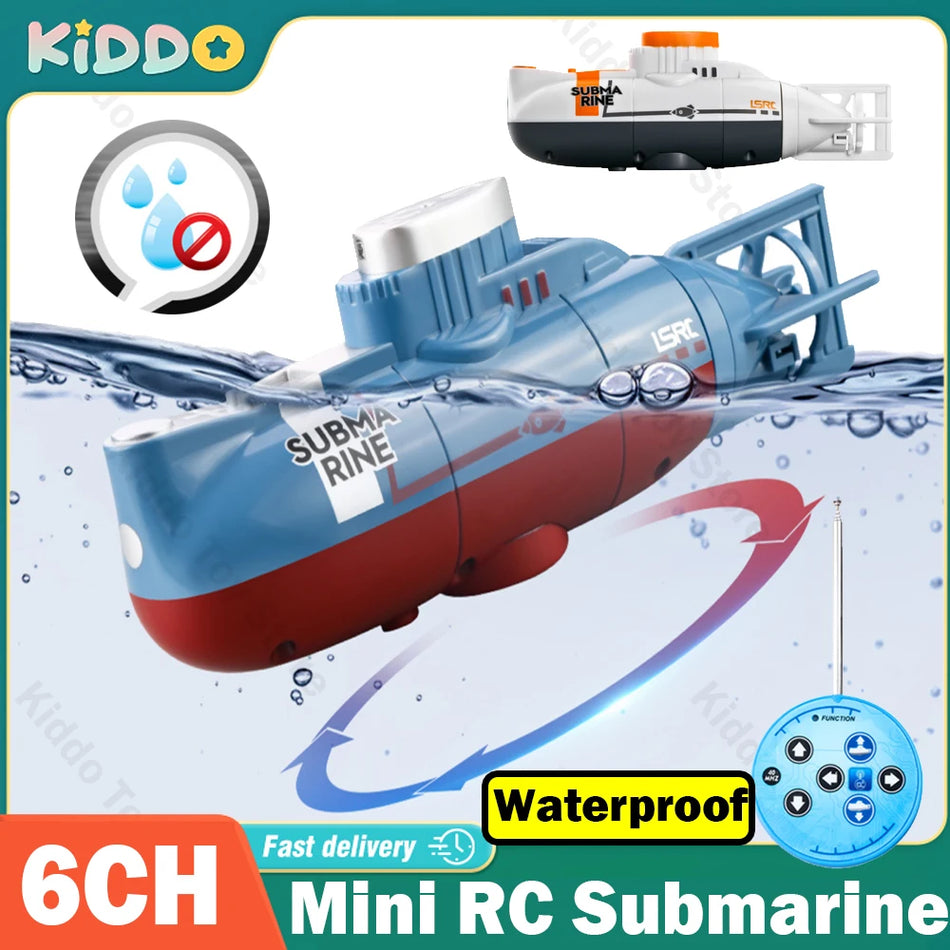 CONUSEA Mini RC Onderzeeër Boot met Waterdicht Duikspeelgoed, Gemaakt van Plastic