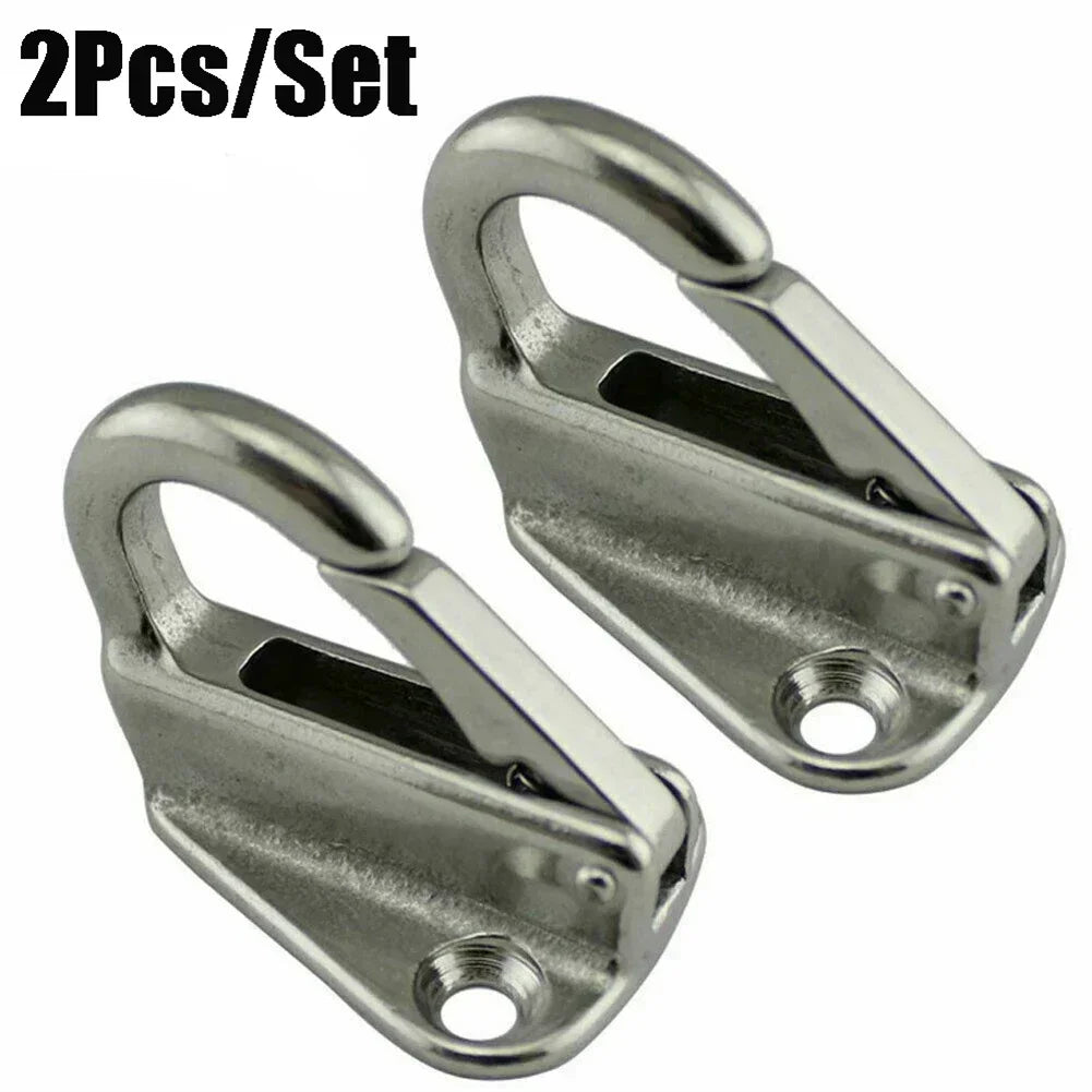 Heavy-Duty 316 Stainless Steel Spring Locked Fender Hook Set &ndash; 2 Pieces CN (Origin)