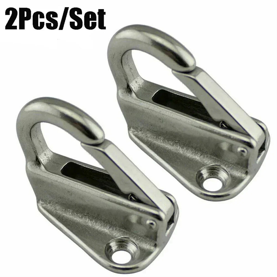 Heavy-Duty 316 Stainless Steel Spring Locked Fender Hook Set &ndash; 2 Pieces CN (Origin)