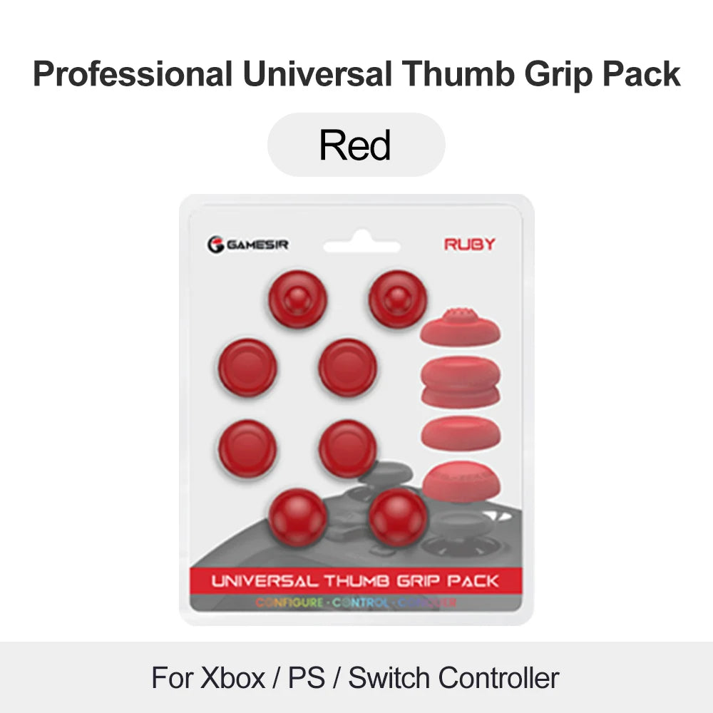 GameSir Thumb Grips AC 12 &ndash; Anti-Slip Easy Install, Durable Red