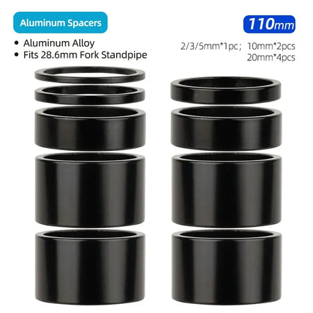 Deemount Bicycle Headset Spacer &ndash; Adjustable Height for Comfortable Riding ALBK 28.6 H110mm P9 / CHINA