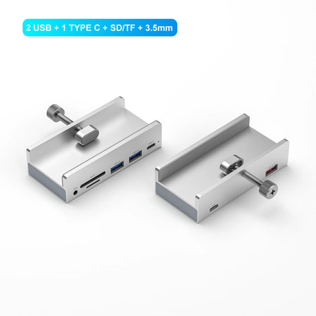 6Ports USB 3.0 Hub With Power Supply &ndash; High Speed USB 3.0 2USB 1TYPEC SDTF 3.5