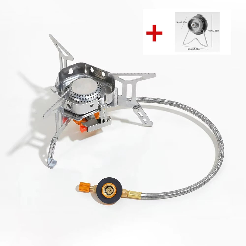 3000W Camping Gas Stove - Ultra High Heat Output Quick Boil gas stove set 2