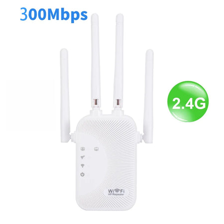 1200Mbps Repeater 2.4G/5G WiFi Dual Band Extender - Signal 300Mbps / EU Plug / CHINA