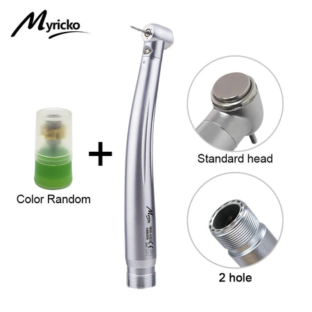 Myricko Dental High Speed Handpiece - Push Button Turbine 2H-LED-SET-S / CHINA